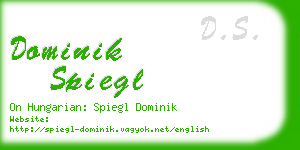 dominik spiegl business card